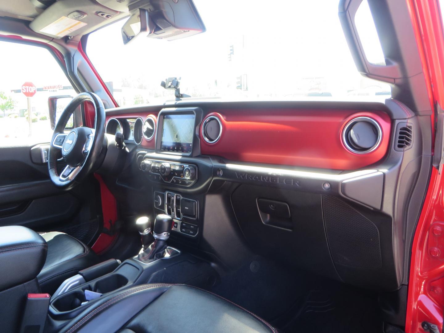 2019 Red /Black Jeep Wrangler Unlimited Rubicon (1C4HJXFN7KW) with an 2.0L L4 DOHC 16V TURBO engine, automatic transmission, located at 2630 Grass Valley Highway, Auburn, CA, 95603, (530) 508-5100, 38.937893, -121.095482 - Rubicon JL ready for all of your offroad adventures. This Jeep is sitting on a Rubicon Express lift kit, RE 2.5 Extreme series shocks, 17" Method bead grip wheels, 37" BFG KO2 tires, EVO front bumper, Warn winch, Road Armor rock slliders, and a HD Jeep spare tire carrier. - Photo#52